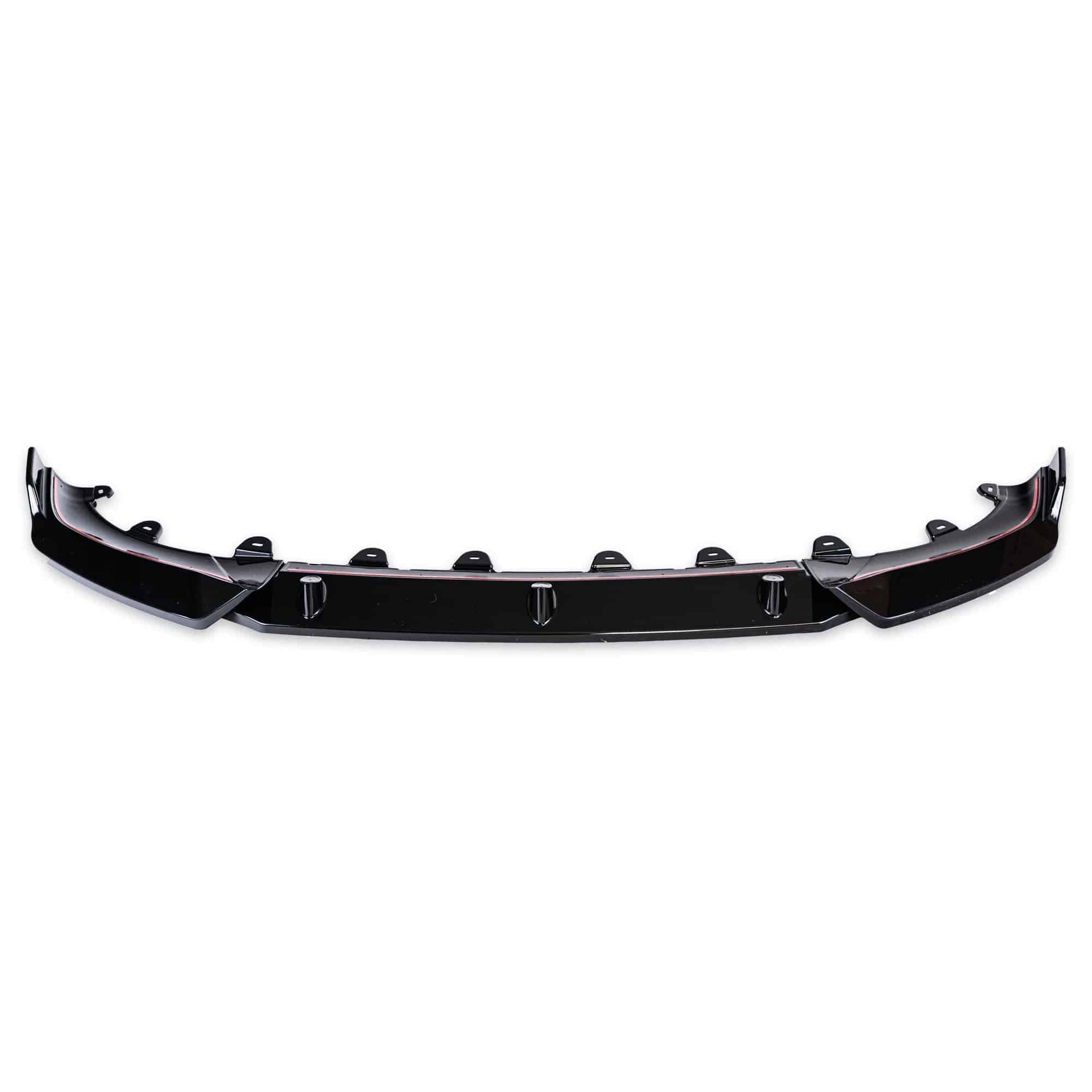 BMW iX3, X3 LCI G01 & X4 LCI G02 Gloss Black Competition Front Splitter (2021+) - Evolve Automotive